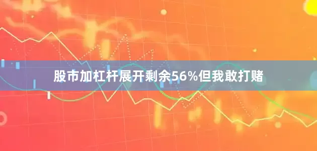 股市加杠杆展开剩余56%但我敢打赌