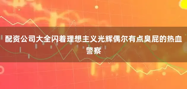 配资公司大全闪着理想主义光辉偶尔有点臭屁的热血警察